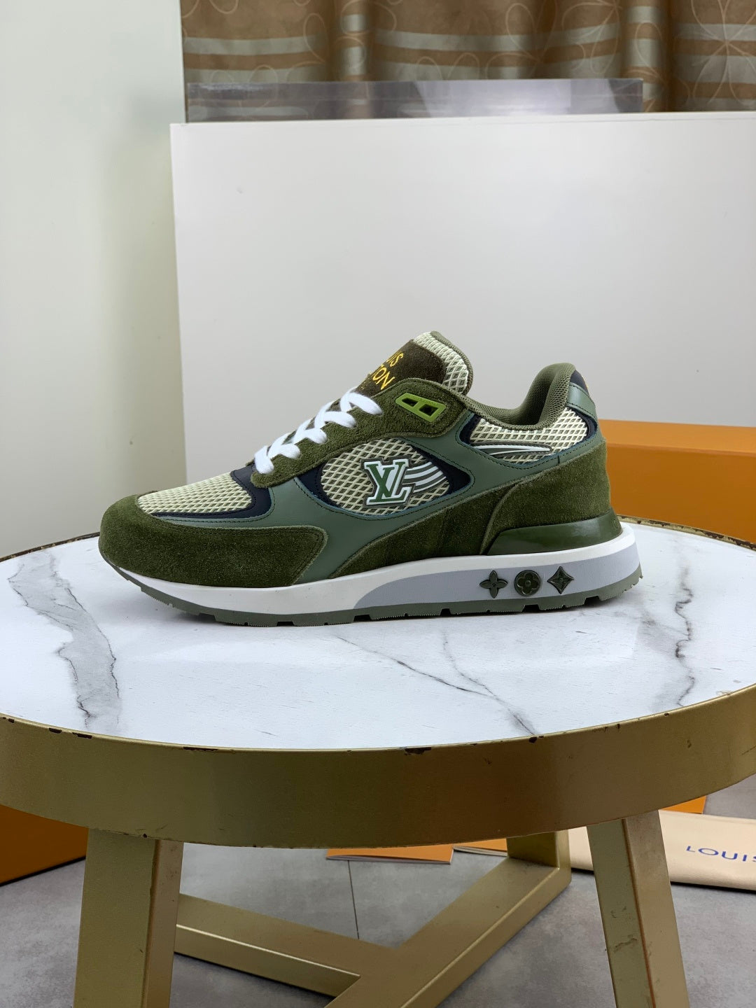 Suede Mesh Runner Sneakers